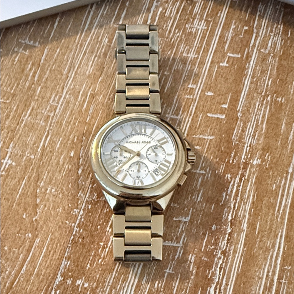 Michael Kors Gold-Tone Chronograph Watch
